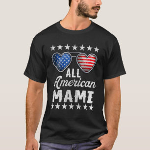 Camiseta Abuela 4 De Julio Mujeres Todo Mami Estadounidense