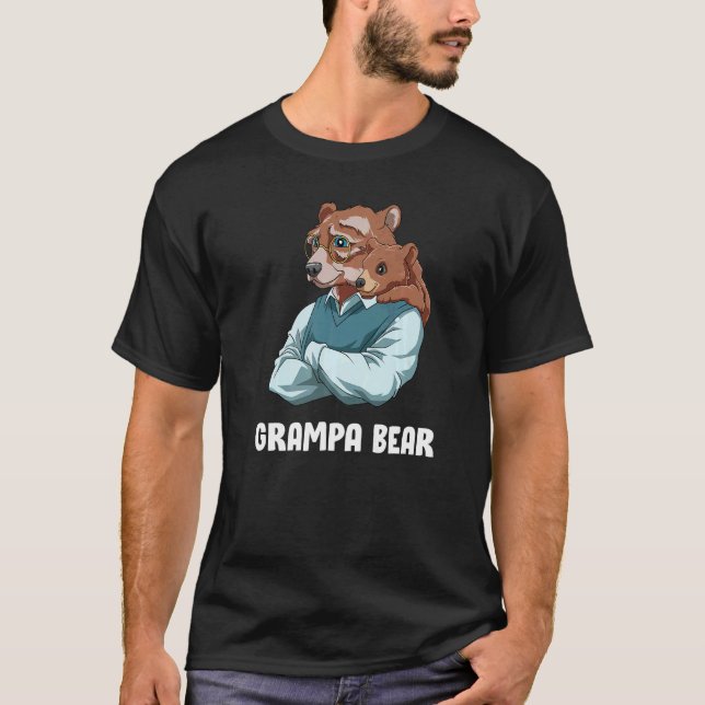 Camiseta Abuela Abuela Del Oso Grampa Y Abuelo Del Bebé (Anverso)
