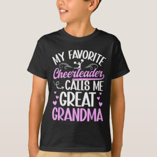 Camiseta Abuela Abuela Favorita Porrista Animar Genial