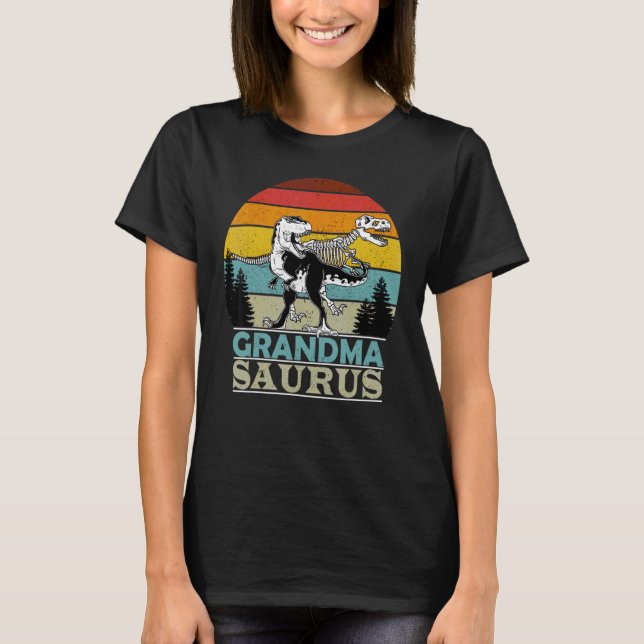 Camiseta Abuela Abuela Saurus Rex Dinosaurio (Anverso)
