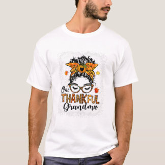 Camiseta Abuela agradecida moño desordenado