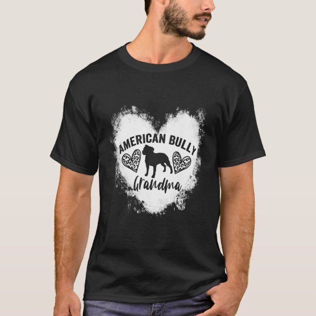 Camiseta Abuela Americana Bully Dog Lover (Anverso)