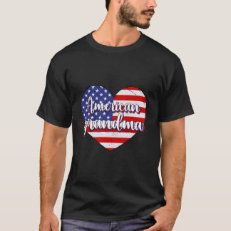 Camiseta Abuela Americana Del 4 De Julio Bandera Americana