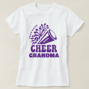 Camiseta Abuela animada con nombre del equipo Personalizado