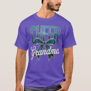 Camiseta Abuela animadora lazo deporte animadora Cheerleadi
