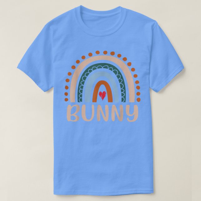 Camiseta Abuela arcoiris conejita dulce Día de la Madre gra (Diseño del anverso)