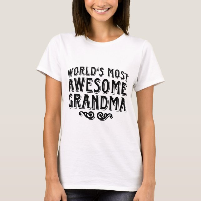 Camiseta Abuela asombrosa (Anverso)