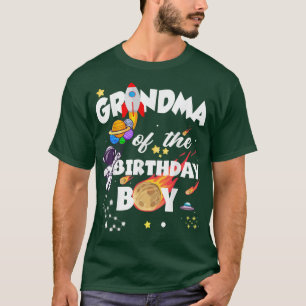 Camiseta Abuela Astronauta De La Fama De Cumpleaños Del Niñ