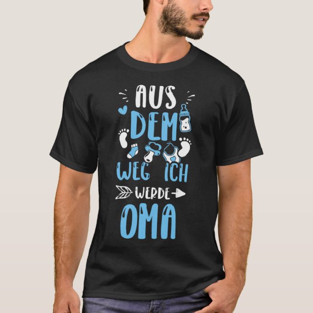 Camiseta Abuela Aus Dem Weg Ich Werde Oma Niño Dice (Anverso)