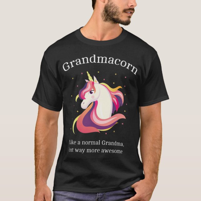 Camiseta Abuela australiana increíble abuela unicornio herr (Anverso)