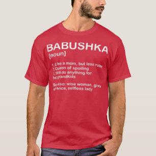 Camiseta Abuela Babushka Noun Abuela Madre Ruso Gr