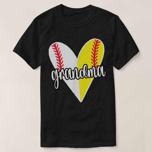Camiseta Abuela Bailarina  Orgullosa Jugadora de Sóftbol Bé (Diseño del anverso)