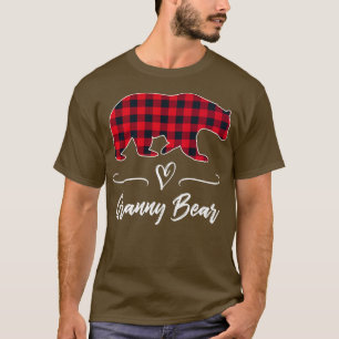 Camiseta Abuela Bear Red Buffalo Check Plaid Fun Abuela Gi