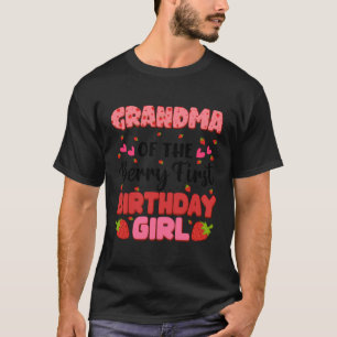 Camiseta Abuela Berry Primer Chica de cumpleaños Fiesta de 