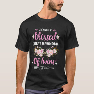 Camiseta Abuela Bisabuela Doblemente Bendecida De Gemelos R