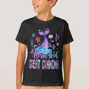 Camiseta Abuela Bisabuela Sirena Cumpleaños Familiar Niña