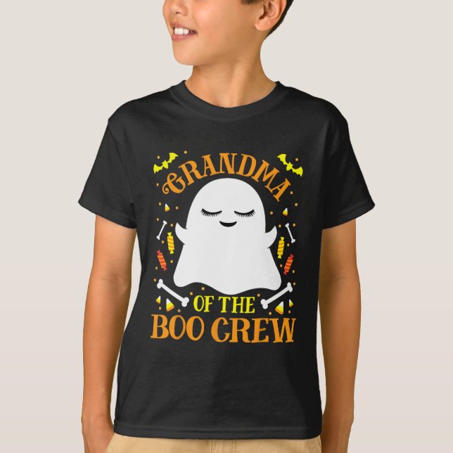 Camiseta Abuela Boo Crew Ghost Mating Family Set Hallow (Anverso)