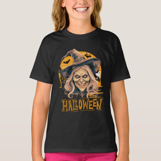 Camiseta Abuela Bruja de Halloween (Anverso)