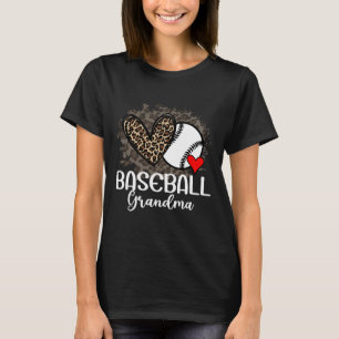 Camiseta Abuela Bysebyll divertida corazón de leopardo orgu