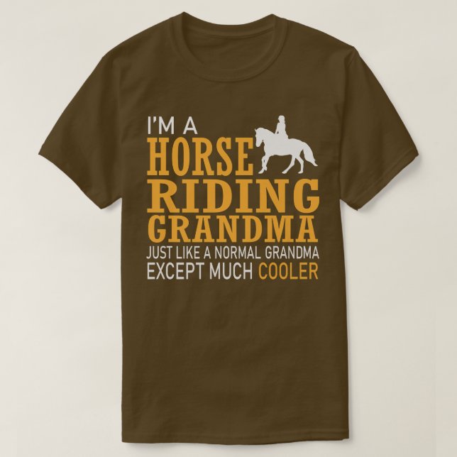 Camiseta Abuela Caballo montado Abuela  (Diseño del anverso)