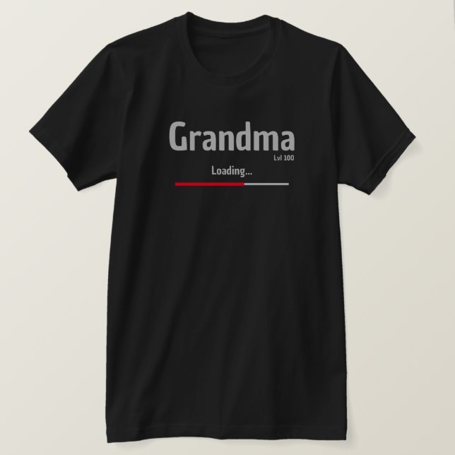 Camiseta Abuela cargando camisa. (Anverso del diseño)