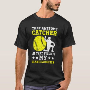 Camiseta Abuela Catcher de Softbol Orgullosa Catcher de Sof