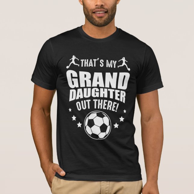 Camiseta Abuela Chica de fútbol orgullosa abuelos (Anverso)