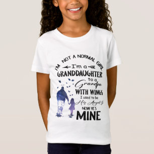 Camiseta Abuela Chica normal con ángel de alas