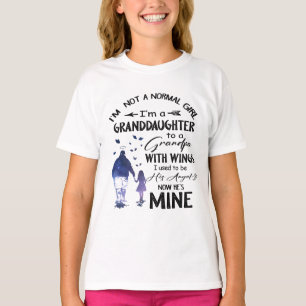 Camiseta Abuela Chica normal con ángel de alas
