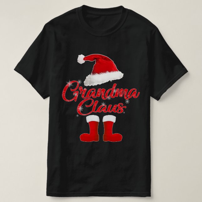 Camiseta abuela claus (Diseño del anverso)