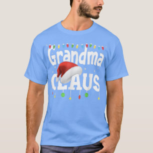 Camiseta Abuela Claus, abuela Santa Hat Familia C