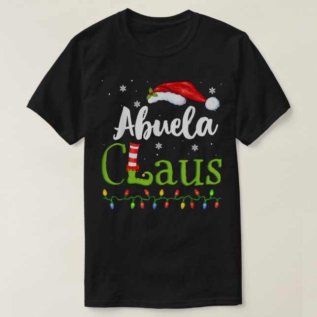 Camiseta Abuela Claus Graciosa Abuela Santa Pajamas Navidad (Diseño del anverso)