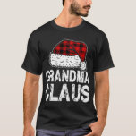 Camiseta Abuela Claus Santa Hat Red Buffalo Plaid Christma<br><div class="desc">Abuela Claus Santa Hat Red Buffalo Navidades Pajama</div>