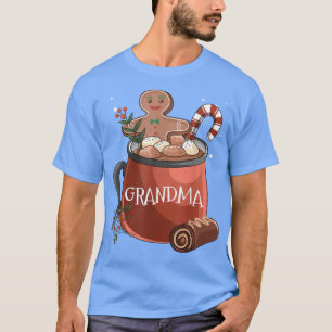 Camiseta Abuela Cocoa Mug Gingerbread Cookie Navidad