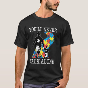 Camiseta Abuela con autismo apoyo sola rompecabezas nunca c