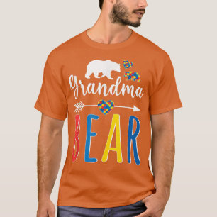 Camiseta Abuela Con Autismo Conciencia Camisas Amor Apoyo W