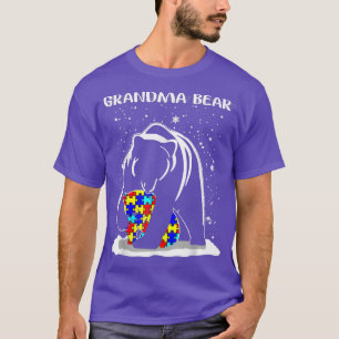 Camiseta Abuela Con Autismo Concienciación Abuela Madre Mad