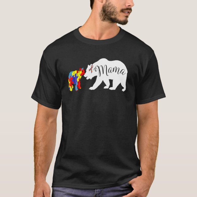 Camiseta Abuela Con Autismo Concienciación Abuela Madre Mad (Anverso)