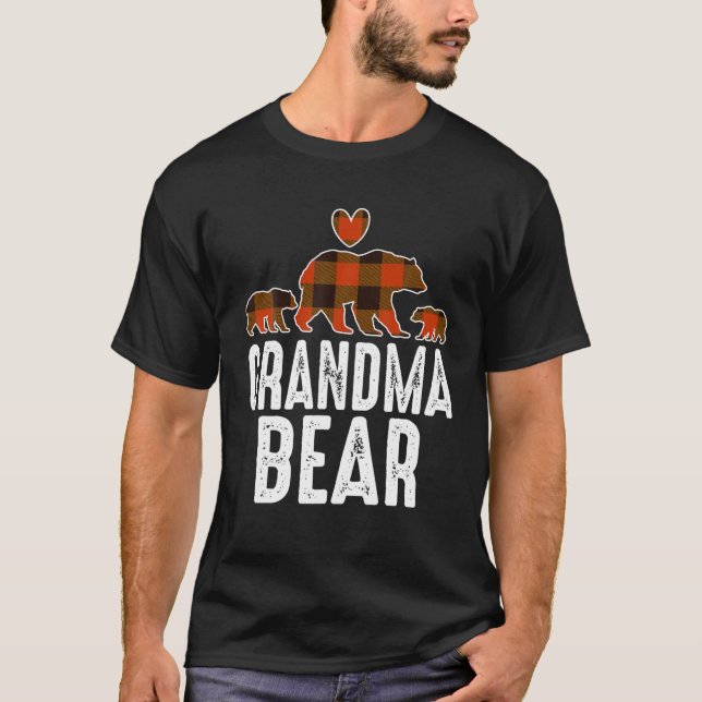 Camiseta Abuela con dos Navidades de cubo oso oso pajama (Anverso)