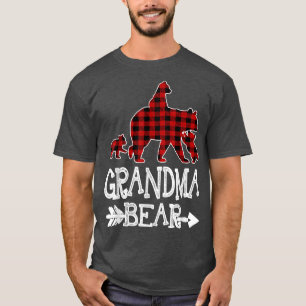 Camiseta Abuela Con Tres Cubos Rojo Y Mamá Navidades P