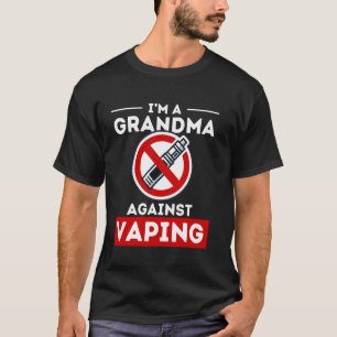 Camiseta Abuela contra Vaping Graciosa contra el humo anti-