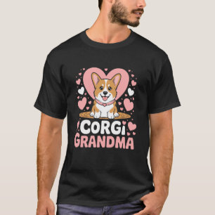Camiseta Abuela Corgi Amante Perro Lindo