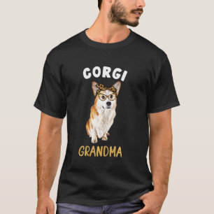 Camiseta Abuela Corgi Dueña de Perro Corgi Estampado de Leo