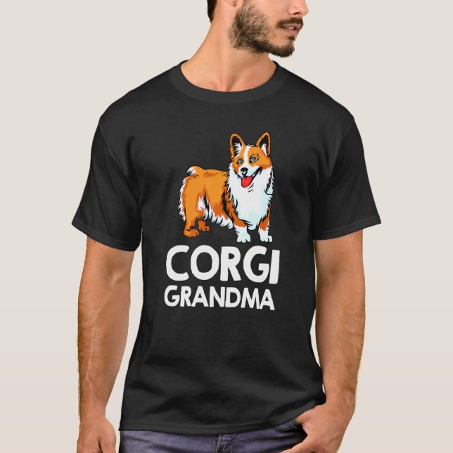 Camiseta Abuela Corgi Perrita Mujer Abuela (Anverso)