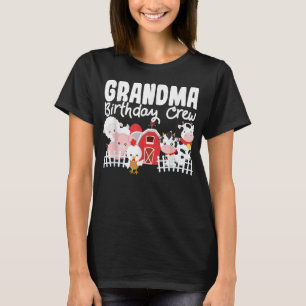 Camiseta Abuela Cristal de Cumpleaños Animales de la Granja