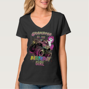 Camiseta Abuela Cuta De Un Monstruo Chica Chica De Cumpleañ
