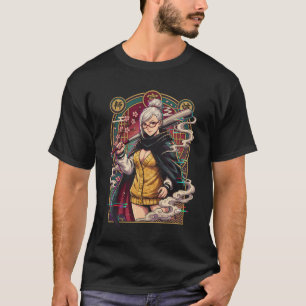 Camiseta Abuela Dandadan Seiko Cabello Blanco Ojos Rojos Fa