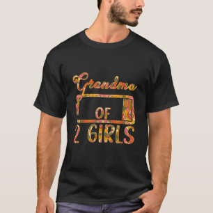 Camiseta Abuela De 2 Chicas Graciosa Flora De Disfraces De