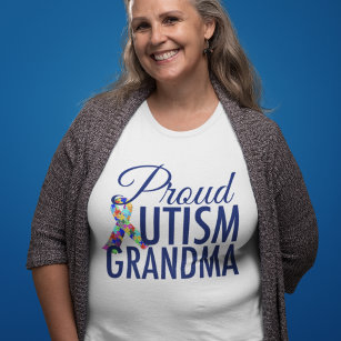 Camiseta Abuela de autismo orgullosa