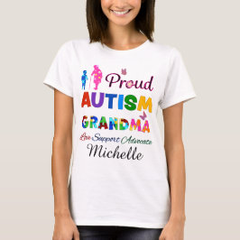 Camiseta Abuela de autismo orgullosa